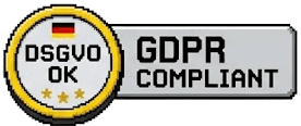 DSGVO OK, GDPR compliant badge