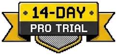 14-day Pro trial ribbon